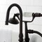 Kingston Brass CA9T5 3-3/8" Tub Wall Mount Clawfoot Tub Faucet with Hand Shower, Oil Rubbed Bronze CA9T5 - alternate 3
